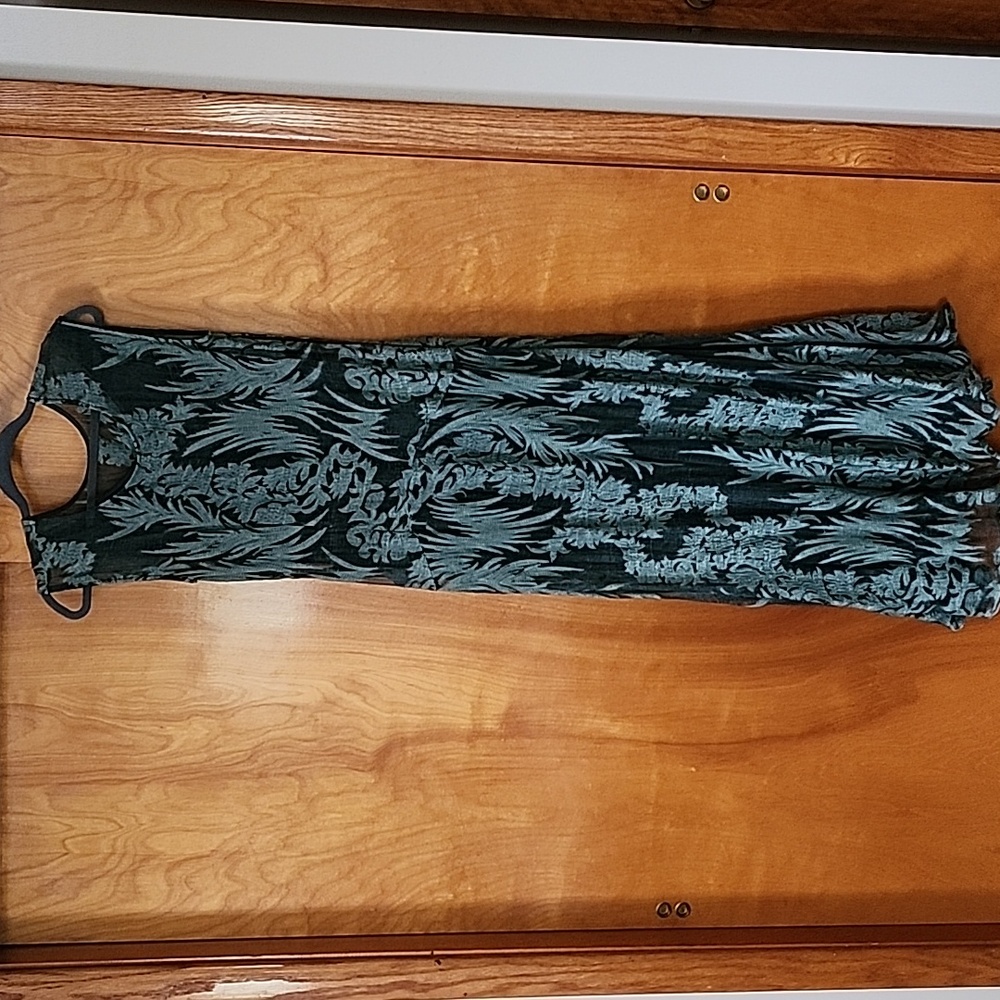 Sundance green embroidered dress 12